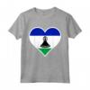 Lesotho Bandiera Cuore - Maglietta Amore e Sostegno per Regali Patriottici nel Lesotho - Ideale per Viaggi e Compleanni