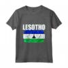 Emblema della Mappa della Bandiera del Lesotho - Maglietta Leggera con Taglio Classico - Ideale per Mostrare l'Orgoglio del Lesotho
