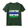Emblema della Mappa della Bandiera del Lesotho - Maglietta Leggera con Taglio Classico - Ideale per Mostrare l'Orgoglio del Lesotho