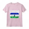 Emblema della Mappa della Bandiera del Lesotho - Maglietta Leggera con Taglio Classico - Ideale per Mostrare l'Orgoglio del Lesotho