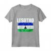 Emblema della Mappa della Bandiera del Lesotho - Maglietta Leggera con Taglio Classico - Ideale per Mostrare l'Orgoglio del Lesotho
