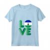 Donna AMORE - Lesotho Maglietta con Collo a V - Ideale per Appassionati di Viaggi e Amanti della Cultura Africana
