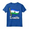 Lesotho, Lesotho - Maglietta Bandiera Patriottica del Lesotho per Espatriati e Viaggiatori - Mostra il tuo Orgoglio Basotho!
