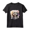 HapTigere Maglietta - Lhasa Apso Art Happy - Ideale per Proprietari di Lhasa Apso - Regalo per Compleanno