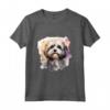 HapTigere Maglietta - Lhasa Apso Art Happy - Ideale per Proprietari di Lhasa Apso - Regalo per Compleanno