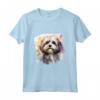 HapTigere Maglietta - Lhasa Apso Art Happy - Ideale per Proprietari di Lhasa Apso - Regalo per Compleanno