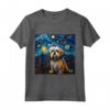 Notte stellata Lhasa Apso - Maglietta per Amanti del Lhasa Apso - Ideale per Compleanno o Regalo