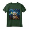 Notte stellata Lhasa Apso - Maglietta per Amanti del Lhasa Apso - Ideale per Compleanno o Regalo