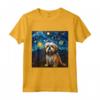 Notte stellata Lhasa Apso - Maglietta per Amanti del Lhasa Apso - Ideale per Compleanno o Regalo