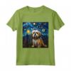 Notte stellata Lhasa Apso - Maglietta per Amanti del Lhasa Apso - Ideale per Compleanno o Regalo