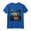 Notte stellata Lhasa Apso - Maglietta per Amanti del Lhasa Apso - Ideale per Compleanno o Regalo
