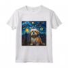 Notte stellata Lhasa Apso - Maglietta per Amanti del Lhasa Apso - Ideale per Compleanno o Regalo