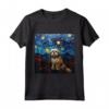 Notte stellata Lhasa Apso - Maglietta per Amanti del Lhasa Apso - Ideale per Proprietari di Lhasa Apso