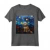 Notte stellata Lhasa Apso - Maglietta per Amanti del Lhasa Apso - Ideale per Proprietari di Lhasa Apso