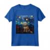 Notte stellata Lhasa Apso - Maglietta per Amanti del Lhasa Apso - Ideale per Proprietari di Lhasa Apso