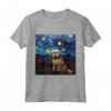 Notte stellata Lhasa Apso - Maglietta per Amanti del Lhasa Apso - Ideale per Proprietari di Lhasa Apso