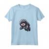 Lhasa Apso Astronauta Divertente Cane Space Suit Maglietta con Collo a V - Perfetta per gli Amanti dei Cani e dello Spazio