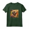 Lhasa Apso - Dipinto con Cane e Fiori da Giardino Maglietta - Regalo per Amanti dei Cani - Leggera e Taglio Classico