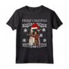 Buon Natale Lhasa Apso Ugly Christmas Maglietta - Regalo Divertente per Amanti dei Cani a Natale
