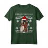 Buon Natale Lhasa Apso Ugly Christmas Maglietta - Regalo Divertente per Amanti dei Cani a Natale