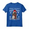 Buon Natale Lhasa Apso Ugly Christmas Maglietta - Regalo Divertente per Amanti dei Cani a Natale