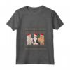 Lhasa Apso Natale Maglietta con Collo a V - Design Natalizio Unico per un Regalo Perfetto - Felice Natale con la Famiglia Lhasa Apso