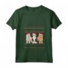 Lhasa Apso Natale Maglietta con Collo a V - Design Natalizio Unico per un Regalo Perfetto - Felice Natale con la Famiglia Lhasa Apso