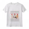 Lhasa Apso Natale Maglietta con Collo a V - Design Natalizio Unico per un Regalo Perfetto - Felice Natale con la Famiglia Lhasa Apso