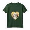 Donna Lhasa Apso Dog - Amante del Cuore del Cane - Maglietta con Collo a V per Proprietari di Lhasa Apso - Idea Regalo Natalizia