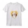 Donna Lhasa Apso Dog - Amante del Cuore del Cane - Maglietta con Collo a V per Proprietari di Lhasa Apso - Idea Regalo Natalizia