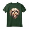 Carino Lhasa Apso Faccia Cartoon Puppy Dog Lover Maglietta - Ideale per Amanti dei Cane - Amore incondizionato per i Lhasa Apso