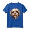 Carino Lhasa Apso Faccia Cartoon Puppy Dog Lover Maglietta - Ideale per Amanti dei Cane - Amore incondizionato per i Lhasa Apso
