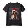 Ugly Christmas Xmas Lhasa Apso Natale Maglietta - Regalo Divertente per Proprietari di Cani - Santa Claus Hat Design