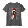 Ugly Christmas Xmas Lhasa Apso Natale Maglietta - Regalo Divertente per Proprietari di Cani - Santa Claus Hat Design