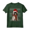 Ugly Christmas Xmas Lhasa Apso Natale Maglietta - Regalo Divertente per Proprietari di Cani - Santa Claus Hat Design