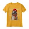 Ugly Christmas Xmas Lhasa Apso Natale Maglietta - Regalo Divertente per Proprietari di Cani - Santa Claus Hat Design