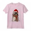 Ugly Christmas Xmas Lhasa Apso Natale Maglietta - Regalo Divertente per Proprietari di Cani - Santa Claus Hat Design