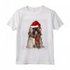 Ugly Christmas Xmas Lhasa Apso Natale Maglietta - Regalo Divertente per Proprietari di Cani - Santa Claus Hat Design