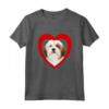 Lhasa Apso Dog - Amante del Cuore del Cane - Maglietta Lhasa Apso per Proprietari e Amanti dei Cani - Idea Regalo Natalizia