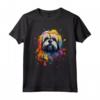 Simpatico Cane Lhasa Apso Dipinto Maglietta - Design Lhasa Apso Colorato - Ideale per Amanti dei Cani Lhasa Apso