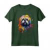 Simpatico Cane Lhasa Apso Dipinto Maglietta - Design Lhasa Apso Colorato - Ideale per Amanti dei Cani Lhasa Apso