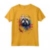Simpatico Cane Lhasa Apso Dipinto Maglietta - Design Lhasa Apso Colorato - Ideale per Amanti dei Cani Lhasa Apso