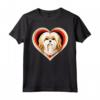 Lhasa Apso Heart Cute Puppy Dog Lovers Shelter Rescue Maglietta - Ideale per Amanti dei Cuccioli Lhasa Apso