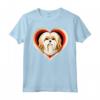 Lhasa Apso Heart Cute Puppy Dog Lovers Shelter Rescue Maglietta - Ideale per Amanti dei Cuccioli Lhasa Apso