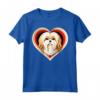 Lhasa Apso Heart Cute Puppy Dog Lovers Shelter Rescue Maglietta - Ideale per Amanti dei Cuccioli Lhasa Apso