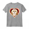 Lhasa Apso Heart Cute Puppy Dog Lovers Shelter Rescue Maglietta - Ideale per Amanti dei Cuccioli Lhasa Apso