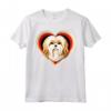 Lhasa Apso Heart Cute Puppy Dog Lovers Shelter Rescue Maglietta - Ideale per Amanti dei Cuccioli Lhasa Apso