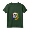 Lhasa Apso Pop Art I Dog Lover I Splash Art Lhasa Apso Maglietta con Collo a V - Ideale per Proprietari di Cani Lhasa Apso e Amanti di Lhasa Apso