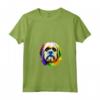 Lhasa Apso Pop Art I Dog Lover I Splash Art Lhasa Apso Maglietta con Collo a V - Ideale per Proprietari di Cani Lhasa Apso e Amanti di Lhasa Apso