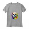 Lhasa Apso Pop Art I Dog Lover I Splash Art Lhasa Apso Maglietta con Collo a V - Ideale per Proprietari di Cani Lhasa Apso e Amanti di Lhasa Apso